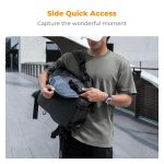 K&F Concept Nature Wander11 20L Camera Backpack – Black, Waterproof Travel Photography Bag with 15.6" Laptop Sleeve, Tripod Holder & Expandable Storage (KF13.173) - Image 6