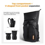 K&F Concept Nature Wander11 20L Camera Backpack – Black, Waterproof Travel Photography Bag with 15.6" Laptop Sleeve, Tripod Holder & Expandable Storage (KF13.173) - Image 5
