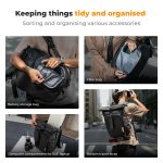 K&F Concept Nature Wander11 20L Camera Backpack – Black, Waterproof Travel Photography Bag with 15.6" Laptop Sleeve, Tripod Holder & Expandable Storage (KF13.173) - Image 3