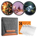 K&F Concept 49mm Star Filters 3pcs Set – 4+6+8 Point Cross Starburst Effect Camera Lens Filters with 18-Layer Coating & Cleaning Cloth (KF.2127V1)