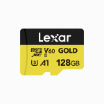 Lexar Professional GOLD microSDXC UHS-II 128GB – Up to 280MB/s Read & 180MB/s Write – V60 High-Performance Memory Card
