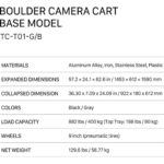 Tilta 36" Boulder Camera Cart (Base Model with Indie Kit) TC-T01-A-G - Image 9