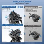 Sirui AVT-12 Quick Release Carbon Fiber Video Tripod – Heavy Duty 73" Fluid Head for DSLR & Camcorders - Image 9