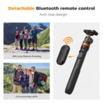 K&F Concept MS08 62” Tripod Phone Selfie Stick with Bluetooth Remote + GoPro Adapter (KF09.127) - Image 6