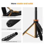 K&F Concept MS08 62” Tripod Phone Selfie Stick with Bluetooth Remote + GoPro Adapter (KF09.127) - Image 4