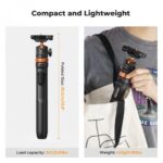 K&F Concept MS08 62” Tripod Phone Selfie Stick with Bluetooth Remote + GoPro Adapter (KF09.127) - Image 3