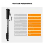 K&F Concept 63” Camera Monopod – 5-Section Aluminum (KF09.138) - Image 2