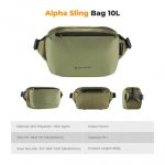 K&F Concept Alpha Camera Sling Bag 10L Waterproof Photography Shoulder Bag for DSLR Mirrorless Cameras and DJI Drones Green (KF13.157V2) - Image 2