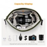 K&F Concept Small Lightweight Bag  Crossbody & Inner Liner Camera Bag for Protection and Versatility U11 Green (KF13.168V3) - Image 7