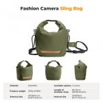 K&F Concept Small Lightweight Bag  Crossbody & Inner Liner Camera Bag for Protection and Versatility U11 Green (KF13.168V3) - Image 2