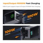 K&F Concept V99 Pro 99Wh PD100W V-Mount Battery – Black (KF28.0024V1) - Image 8