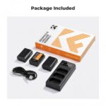 K&F Concept NP-FZ100 Battery 3-Pack with 3-Slot Charger (KF28.0038) - Image 2