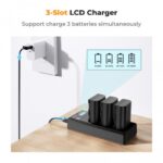 K&F Concept LP-E6/LP-E6NH Battery 3-Pack with 3-Slot Charger (KF28.0039) - Image 6
