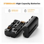 K&F Concept 2-Pack NP-F550 Battery & Charger Set (KF28.0046) - Image 7