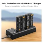 K&F Concept 2-Pack NP-F550 Battery & Charger Set (KF28.0046) - Image 6