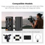 K&F Concept 2-Pack NP-F550 Battery & Charger Set (KF28.0046) - Image 5