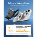 TELESIN Fun Shot Magnetic Grip (Black) P5-MP-001B - Image 12