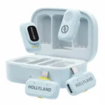 Hollyland LARK A1 Combo Wireless Microphone System (Sky Blue)