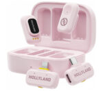 Hollyland LARK A1 Combo Wireless Microphone System (Cloud Pink)