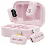 Hollyland LARK A1 Combo Wireless Microphone System (Cloud Pink)