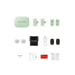 Hollyland LARK A1 Combo Wireless Microphone System (light green) - Image 4