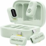 Hollyland LARK A1 Combo Wireless Microphone System (light green) - Image 3