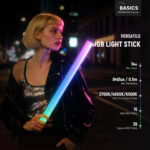 Neewer BASICS SL50 RGB Magnetic LED Light Wand (21") - Image 7
