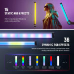 Neewer BASICS SL50 RGB Magnetic LED Light Wand (21") - Image 5