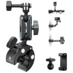K&F Concept Super Clamp 360° Dual Ball Head Camera Mount Handlebar (KF31.204)