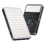 Jmary FM-168R Dual Color Temperature 160 LED Beads Portable Magnetic Phone Fill Light (Black)