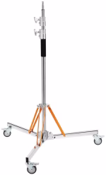 K&F Concept 3.2m Heavy Duty Light Stand with Wheels Stainless Steel (KF34.054)