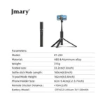 Jmary KT-259 Selfie Stick Tripod - Image 2