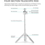 Tilta Extendable Vlog Tripod (Snow White) TT-VT01-BH-SW - Image 13