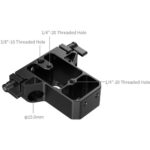 SmallRig Bottom Mount Plate with Dual 15mm Rod Clamp 5609 - Image 6