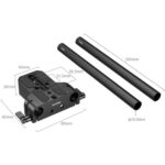 SmallRig Bottom Mount Plate with Dual 15mm Rod Clamp 5609 - Image 5
