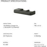 Tilta 2-Bay NP-F/L-Series Battery Charger TBC-LS-GN - Image 2