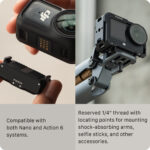 Tilta Camera Cage for DJI Osmo Action 6 Base Kit Black TA-T95-A-B - Image 9