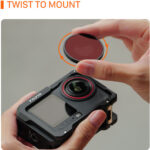 Tilta Filter Kit for DJI Osmo Action 6 Black TA-T95-FK-B - Image 5