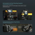 Tilta Camera Cage for Canon C50 Power Kit Black TA-T93-C-B - Image 10