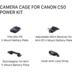 Tilta Camera Cage for Canon C50 Power Kit Black TA-T93-C-B - Image 13