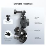K&F Concept Super Clamp 360° Dual Ball Head Camera Mount Handlebar (KF31.204) - Image 3