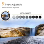 K&F Concept Variable ND2–ND400 58mm 1–9 Stop Multi-Coated Filter (KF01.1401) - Image 3