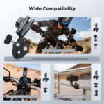 K&F Concept Super Clamp 360° Dual Ball Head Camera Mount Handlebar (KF31.204) - Image 7