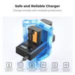 K&F Concept LP-E6NH Triple Slot Battery Charger LCD Canon EOS (KF28.0062) - Image 3