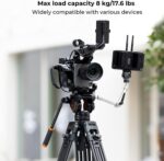 K&F Concept 72" Heavy Duty Video Tripod Fluid Head Aluminum (KF09.121) - Image 5