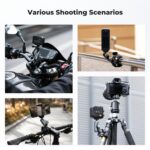 K&F Concept Super Clamp 360° Dual Ball Head Camera Mount Handlebar (KF31.204) - Image 2
