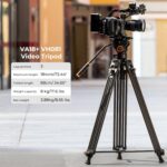 K&F Concept 72" Heavy Duty Video Tripod Fluid Head Aluminum (KF09.121) - Image 6