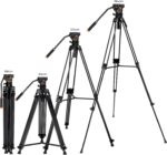 K&F Concept 72" Heavy Duty Video Tripod Fluid Head Aluminum (KF09.121) - Image 2