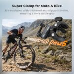 K&F Concept Super Clamp 360° Dual Ball Head Camera Mount Handlebar (KF31.204) - Image 5