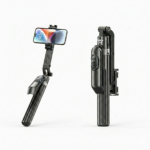 Jmary KT-299 Rotation Smart Tripods Al Face Sensor Selfie Stick Tripod Upto 1.8 Meter long 360° Horizontal - Black - Image 2